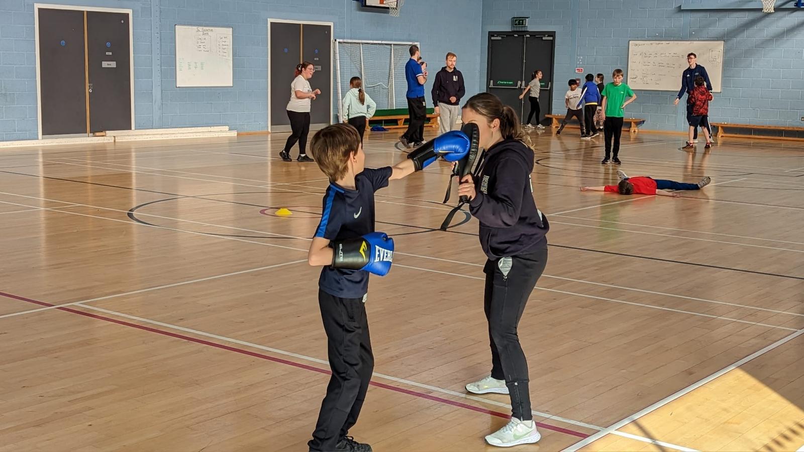Empire Fighting Chance delivering a non-contact boxing activities.