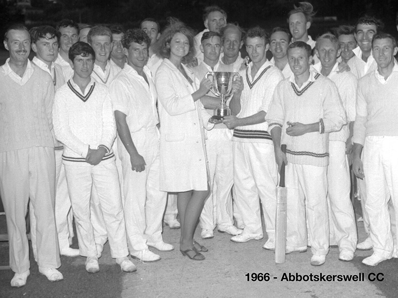 Flashback to 1966 when Abbotskerswell skipper Robin Pugh collected the old Narracott Cup after his side beat Barton in the final