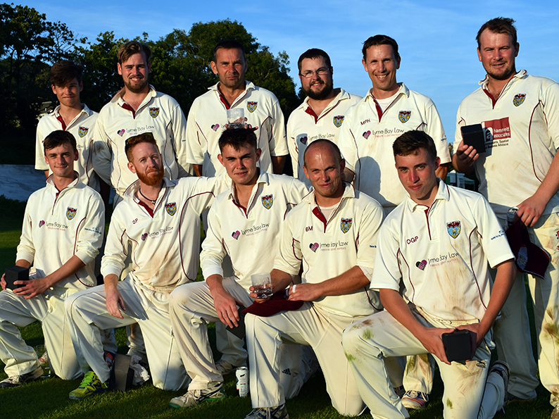 Last year's victorious Seaton team after they defeated Cullompton at Shaldon<br>credit: Conrad Sutcliffe