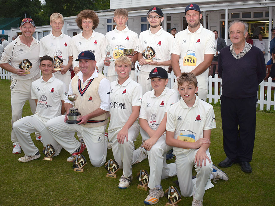 The winning Paignton team after they defeated South Devon in the 2019 cup final<br>credit: Conrad Sutcliffe
