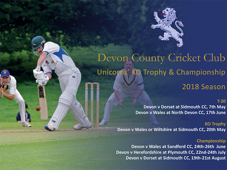 Devon County Cricket Club's 2018 souvenir brochure