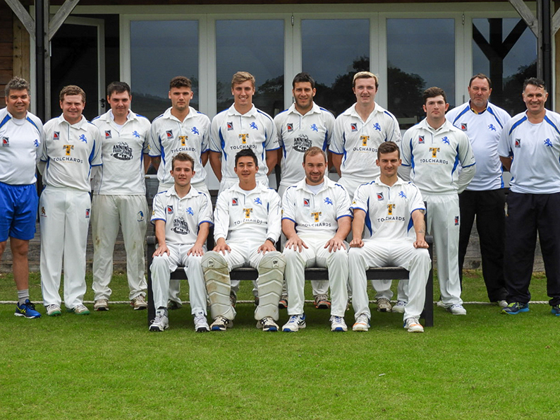 Devon Lions before the game against Gloucestershire at Heathcoat