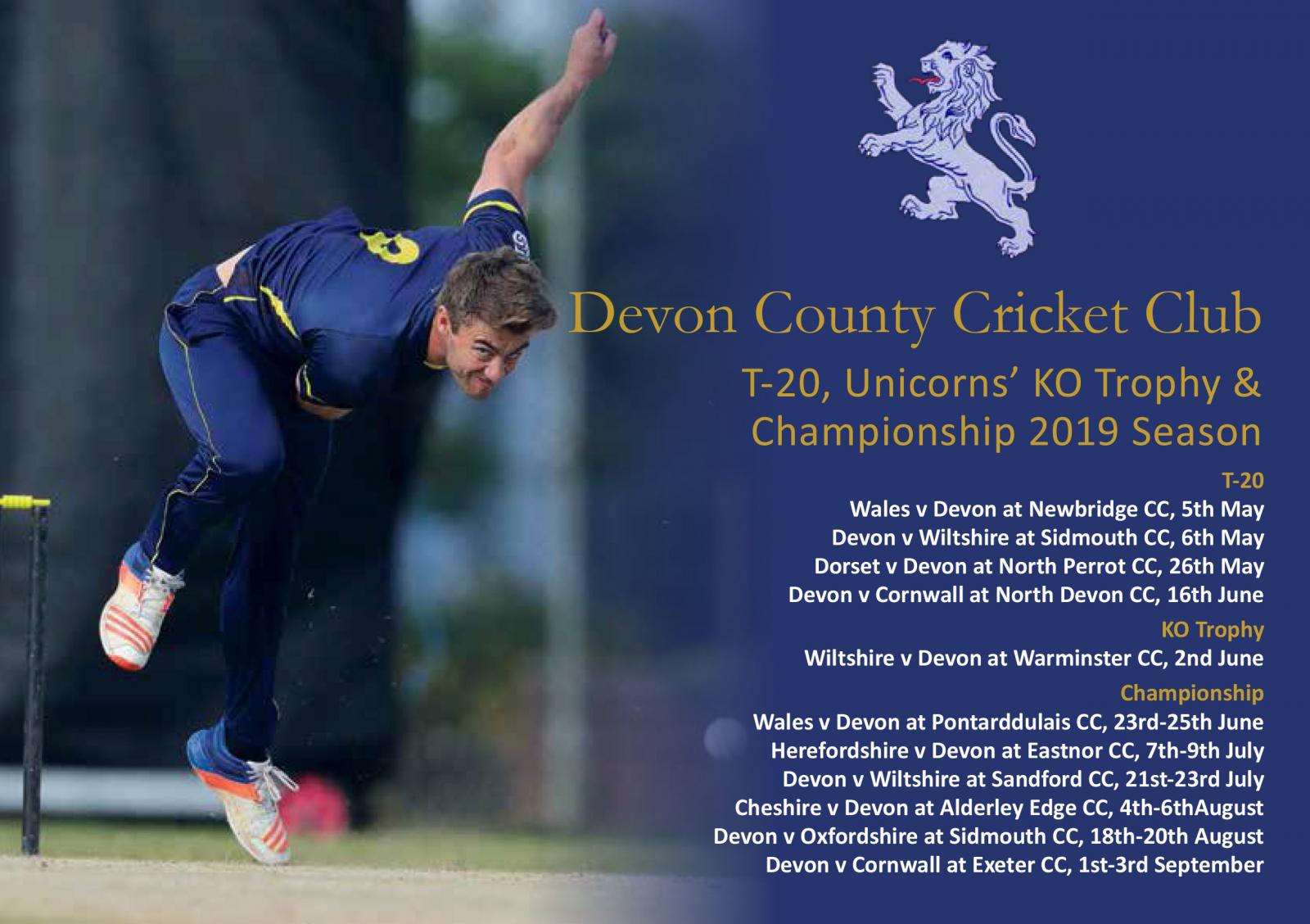 Devon CCC's 2019 souvenir brochure