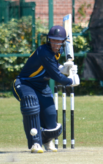 Devon captain James Horler batting against Berkshire