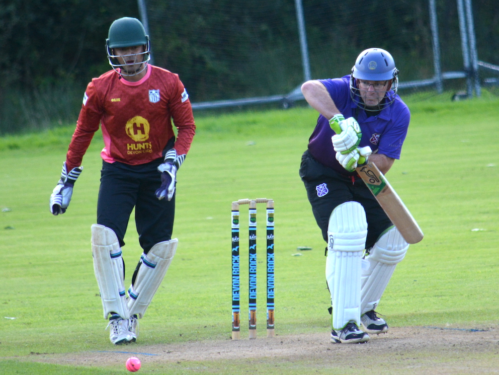 Stoke Gabriel keeper Abhishek Anand behind the stumps in the final