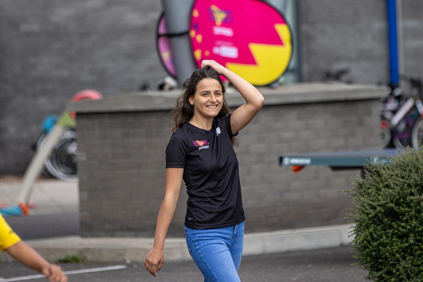 Anisa started helping after her sister joined the Dynamos programme.