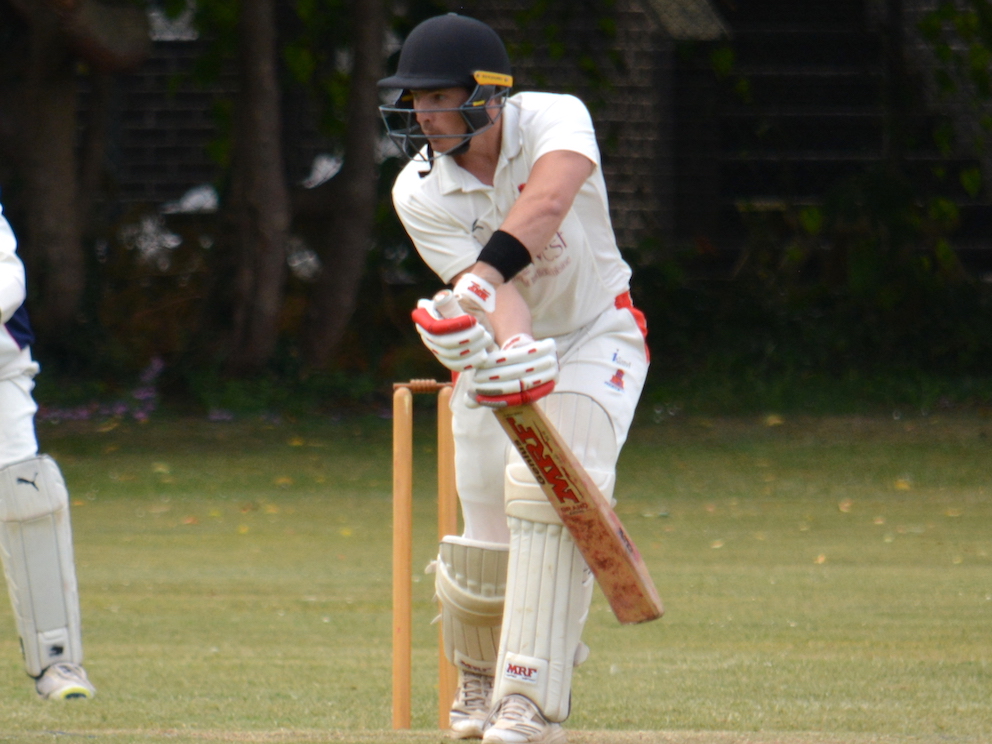 Paignton's Cole McFarlane, who was 44 not out in the win at South Devon