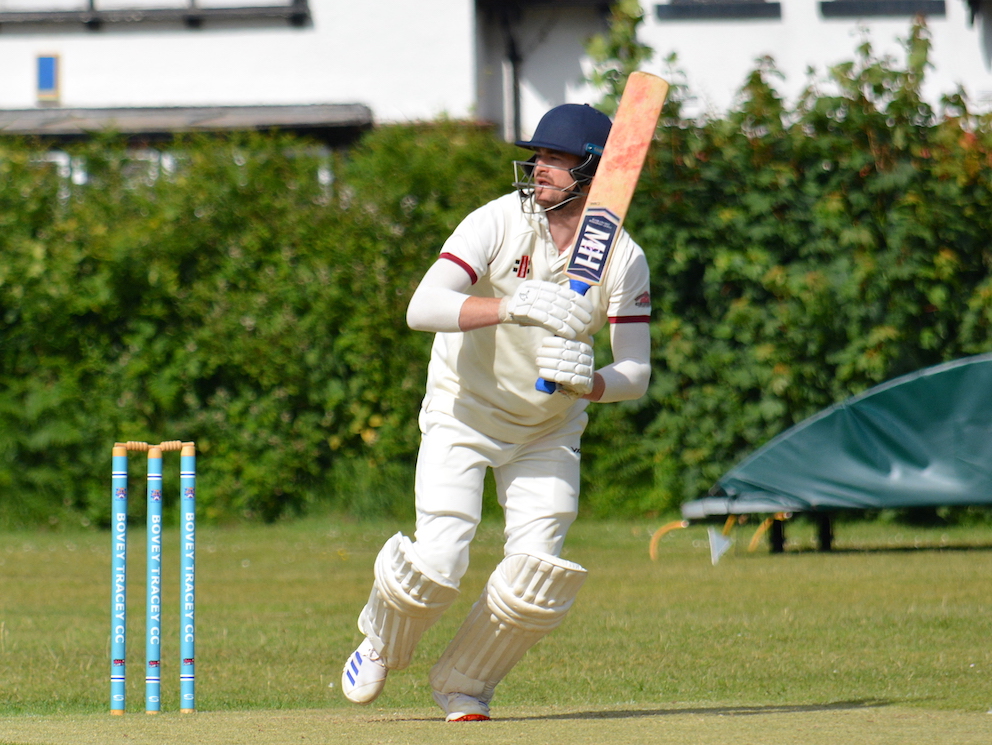 Callum Stanley – he will bat early for Ipplepen against Budleigh Salterton<br>credit: Conrad Sutcliffe - no re-use without copyright owner's consent Callum Stanley – he will bat early for Ipplepen against Budleigh Salterton<br>credit: Conrad Sutcliffe - no re-use without copyright owner's consent
