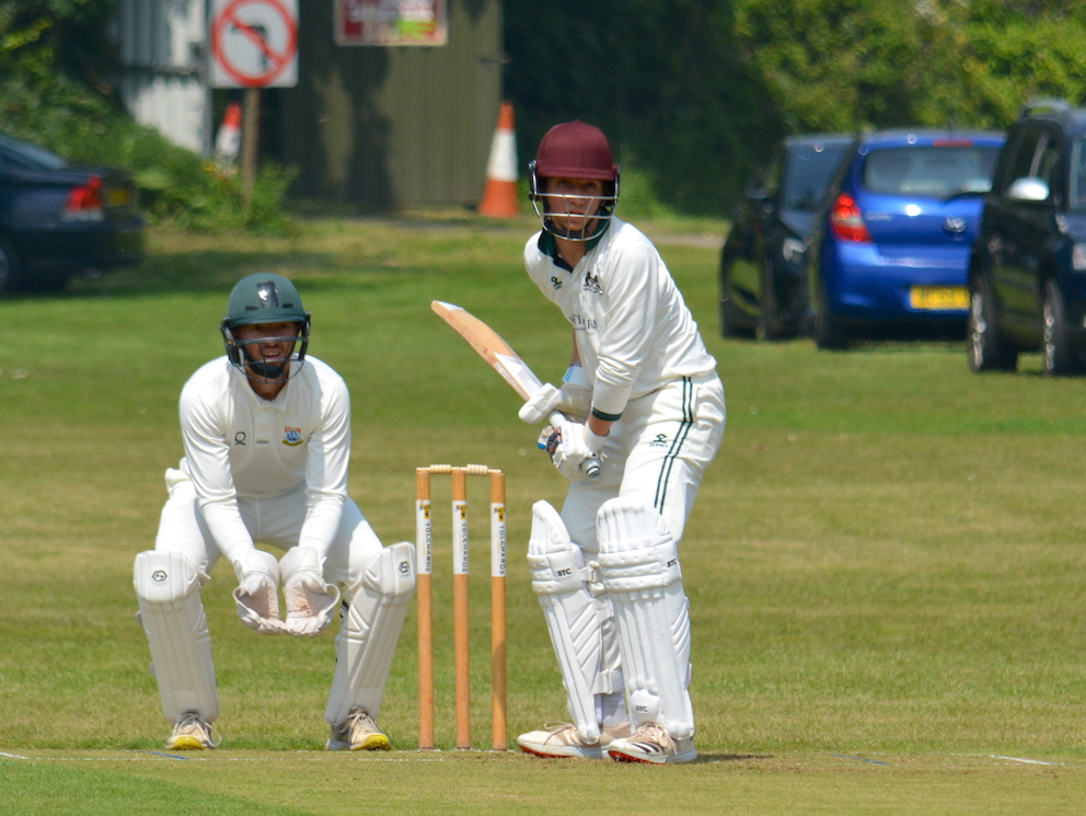 Plymouth batter Teddy Haffenden, who took the city side within sight of victory against Kilmington<br>credit: Conrad Sutcliffe - no re-use without copyright owner's consent
