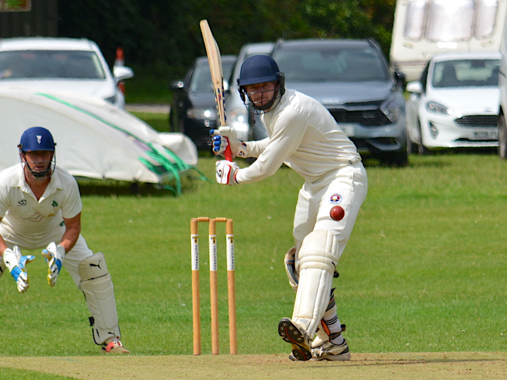 Tom Lillywhite cruising towards a century for Torquay & Kingskerswell II in their win over Whitchurch on the Recreation Ground<br>credit: Conrad Sutcliffe - no re-use without copyright owner's consent Tom Lillywhite cruising towards a century for Torquay & Kingskerswell II in their win over Whitchurch on the Recreation Ground<br>credit: Conrad Sutcliffe - no re-use without copyright owner's consent
