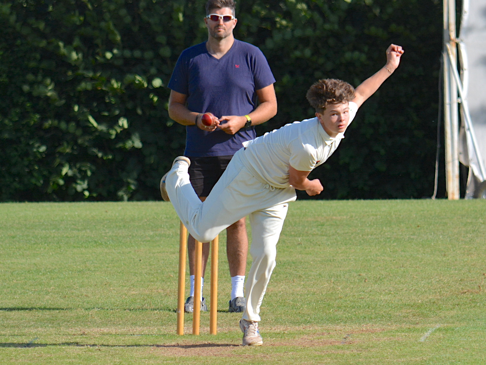 Harrison Vickery – jolted Hatherleigh with two wickets in quick succession