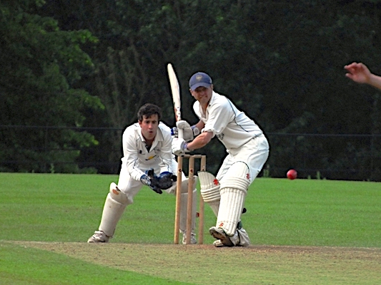 Matt Allin batting against Heathcoat in 2011
