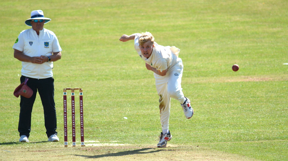 Cole Harford, hoping to spin it to win it for Paignton this summer