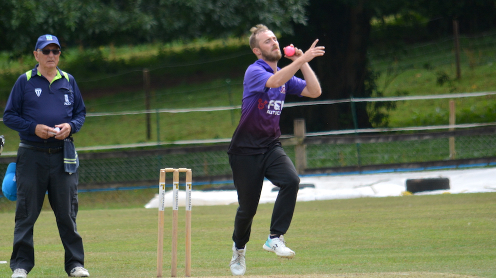 Cullompton's James Vincent – spinning to win against Bridestowe & Belstone<br>credit: Conrad Sutcliffe - no re-use without copyright owner's consent Cullompton's James Vincent – spinning to win against Bridestowe & Belstone<br>credit: Conrad Sutcliffe - no re-use without copyright owner's consent