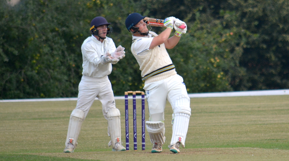 Sandford's Lawrence Walker, who savaged the Plymouth bowling <br>credit: Conrad Sutcliffe - no re-use without copyright owner's consent