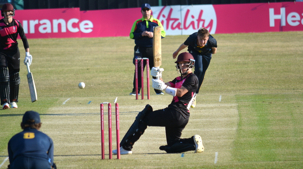 The end of the line for Somerset batter Oscar Coleman