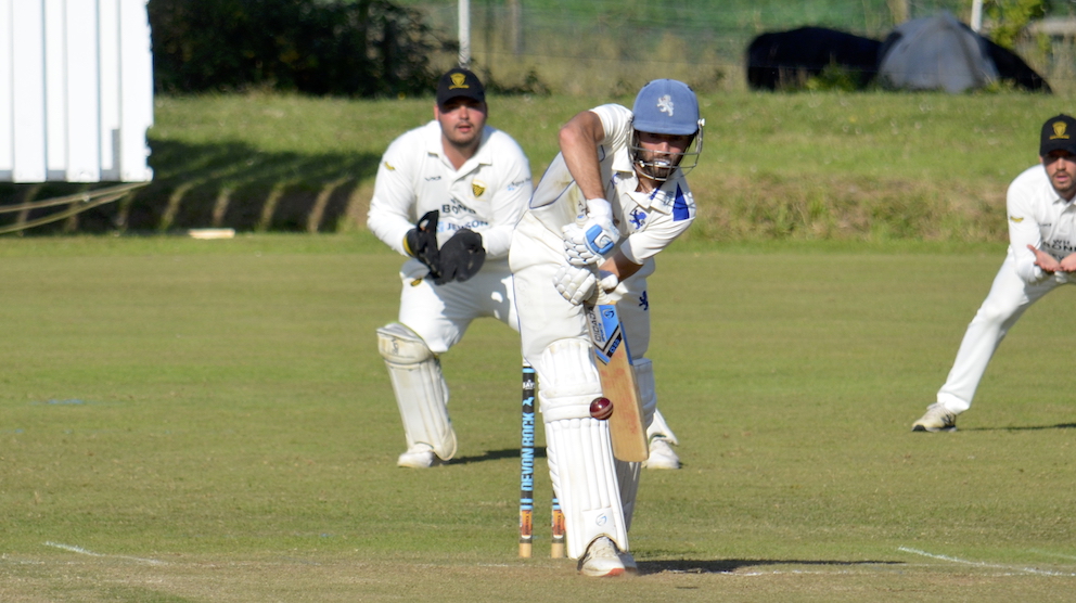 Matt Thompson batting for Devon in the six-wicket win over Cornwall<br>credit: Conrad Sutcliffe - no re-use without copyright owner's consent