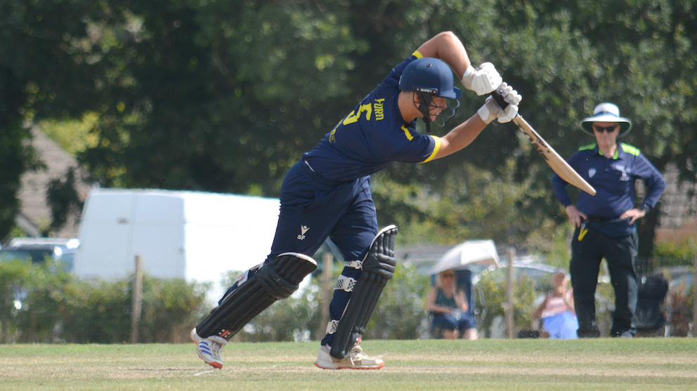 Textbook technique from Plymprton batsman Sam Ford in the match against Bovey Tracey