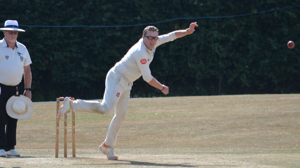 Ashburton's Steve Edmonds during the three-wicket spell that slowed Cornwood in the C West top-of-the table clash