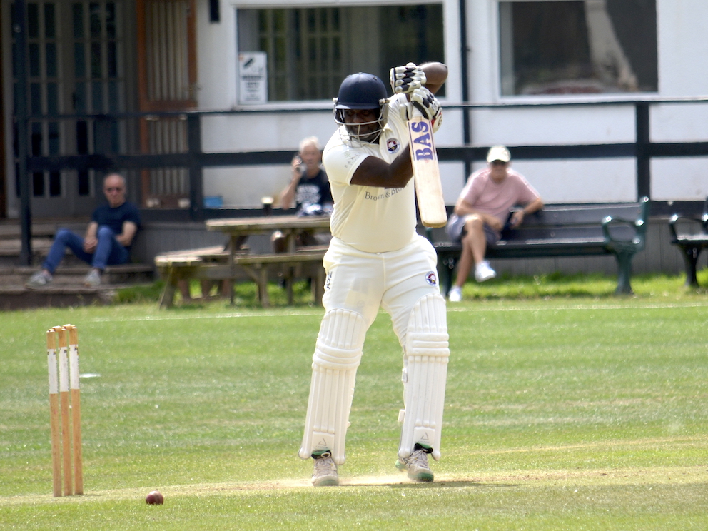 T&K 2nd XI batter Ant Nadar during his stand worth 76 with centurion Tobias Delahunty