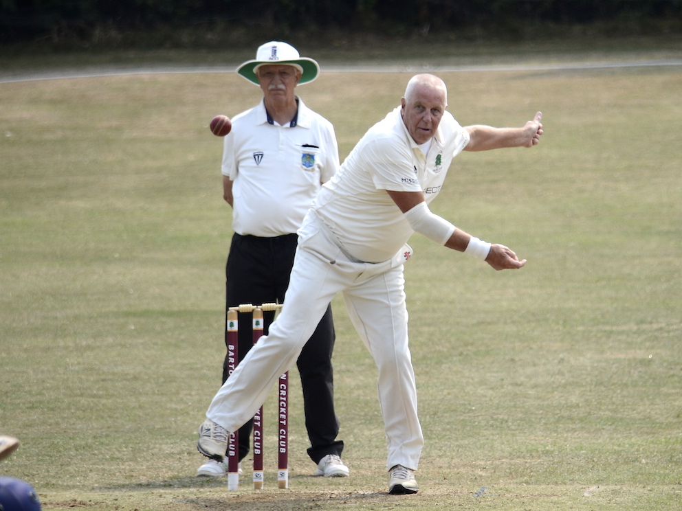 Barton's Dave Cadwallader – still tormenting batsmen after five decades at the club
