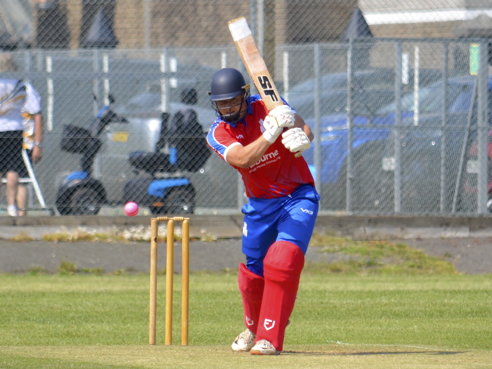Paignton's Harry Ward – in at the end on 46 not out in the win over Bradninch & Kentisbeare