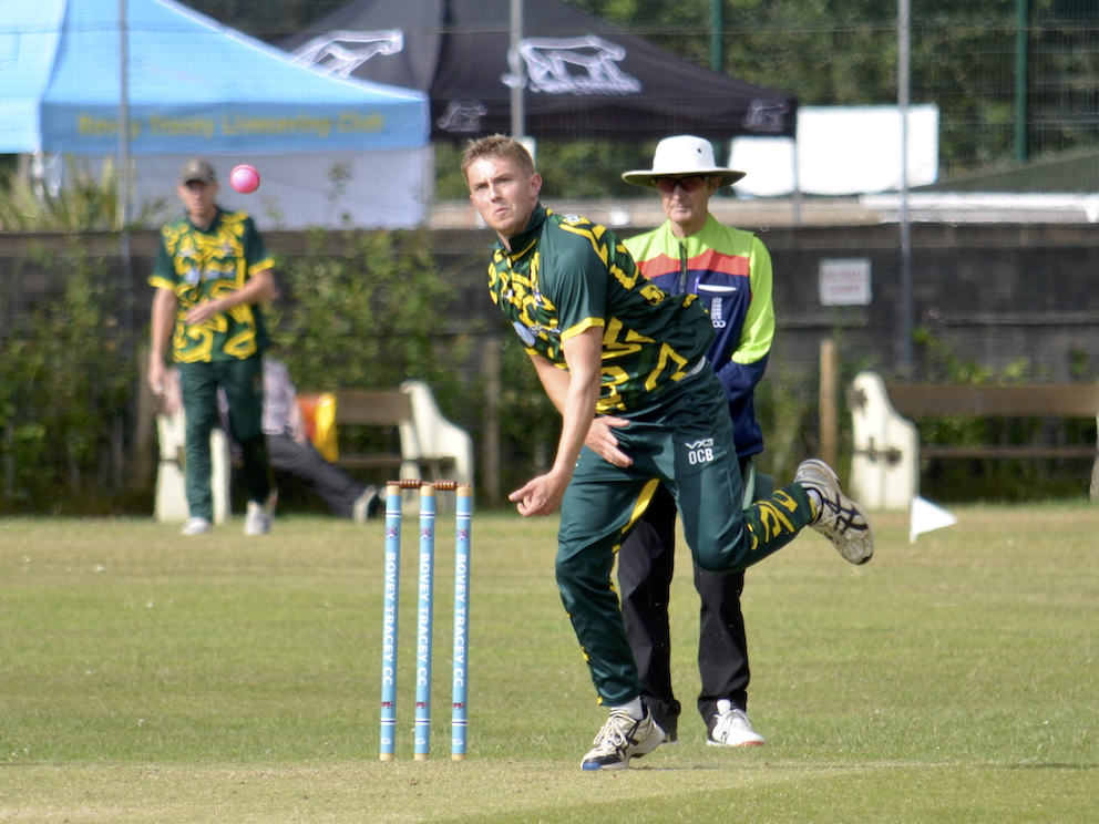 Ollie Clifford-Bourne – a spin-bowling option for Bovey in the absence of Will Christophers