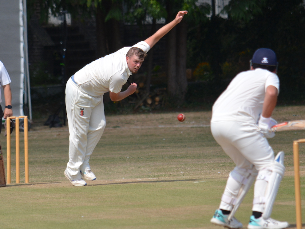 South Devon seamer Sean Andrews, who took three early wickets in his side's win over Brixham
