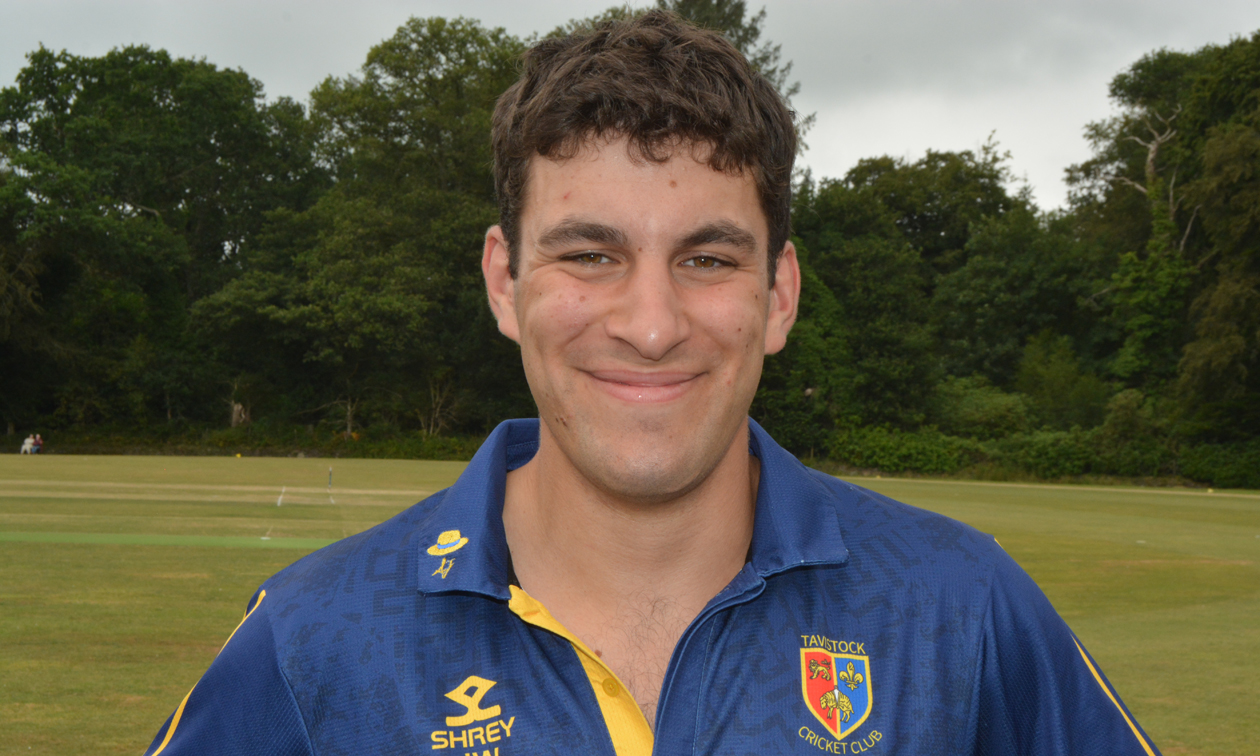 Nearly man! Tavistock's James White – out for 96 against Exmouth<br>credit: Conrad Sutcliffe - no re-use without copyright owner's consent