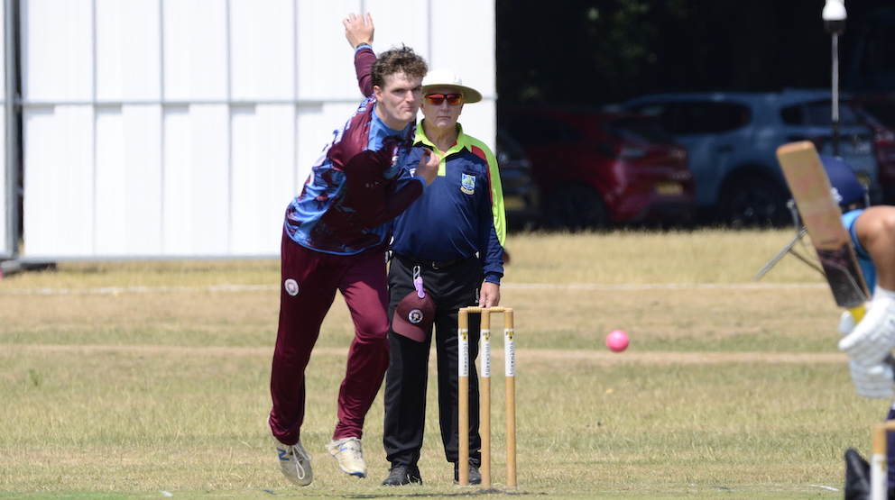 T&K seamer Niall McCarthy has North Devon's Jack Whittaker in his sights
