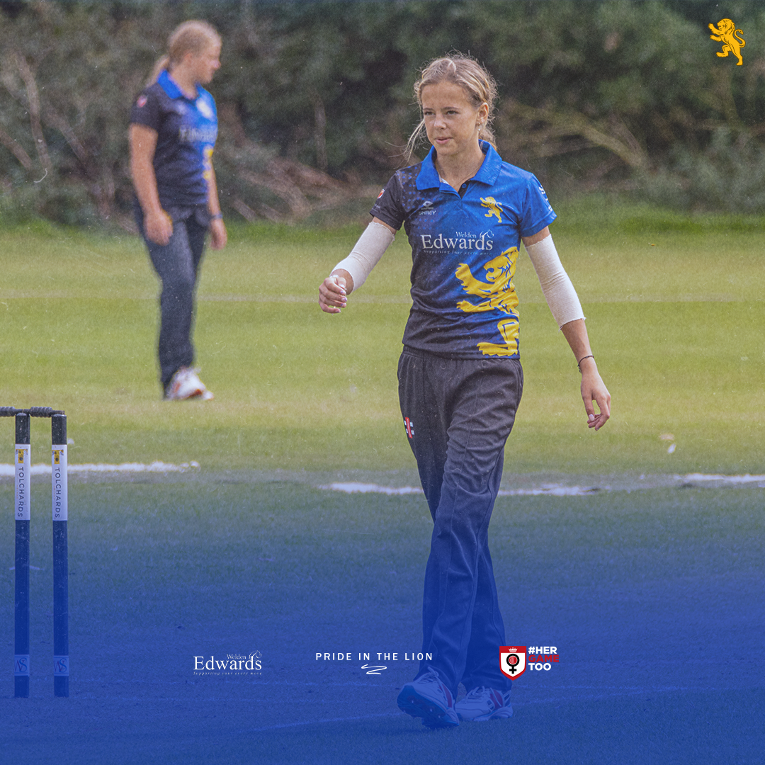Maddie Russell in Devon Under 15 Girls action against Cornwall in 2024.