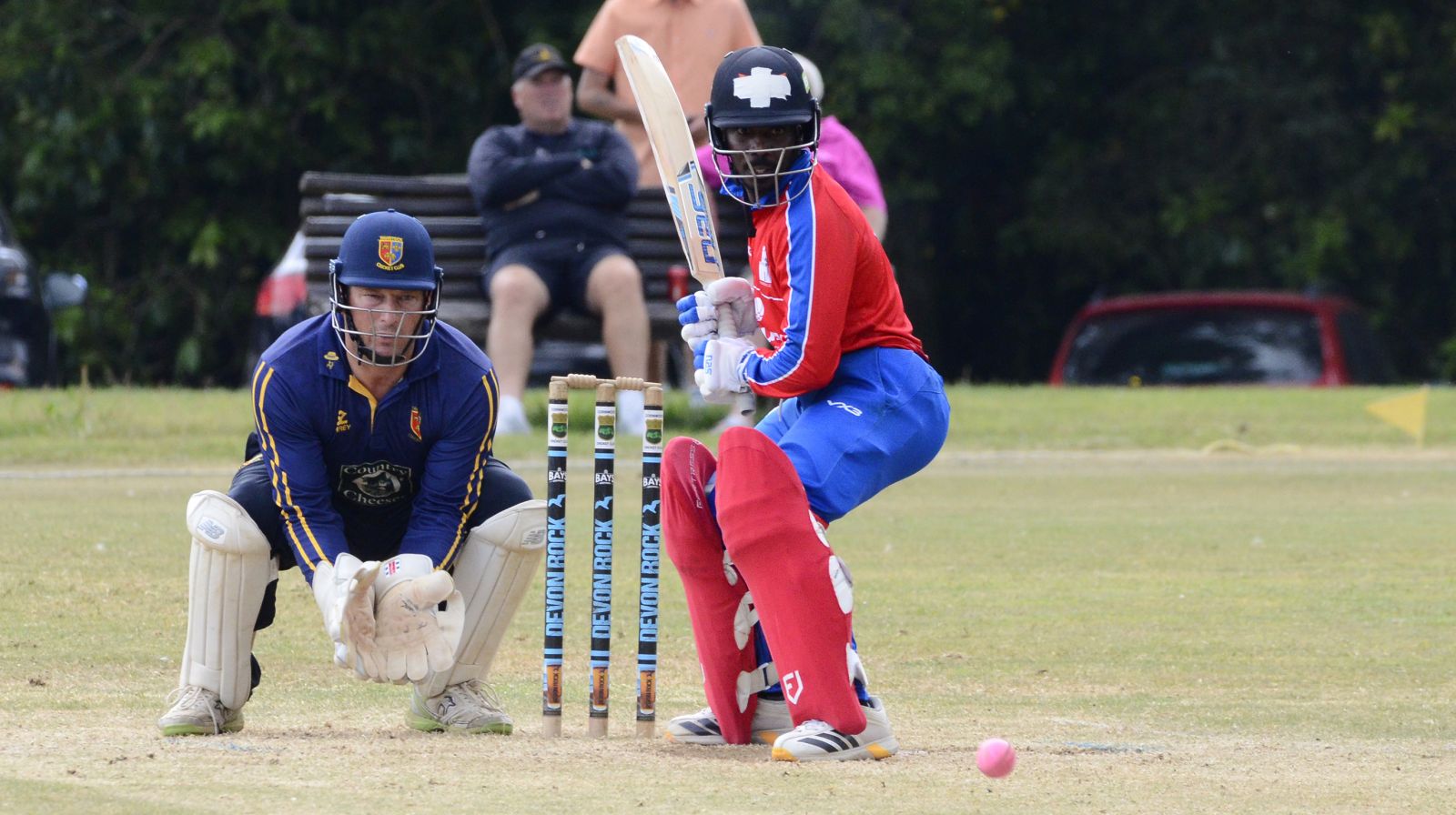 Paignton's Aya Gqamana – 77 in the win over Sidmouth<br>credit: Conrad Sutcliffe - no re-use without copyright owner's consent