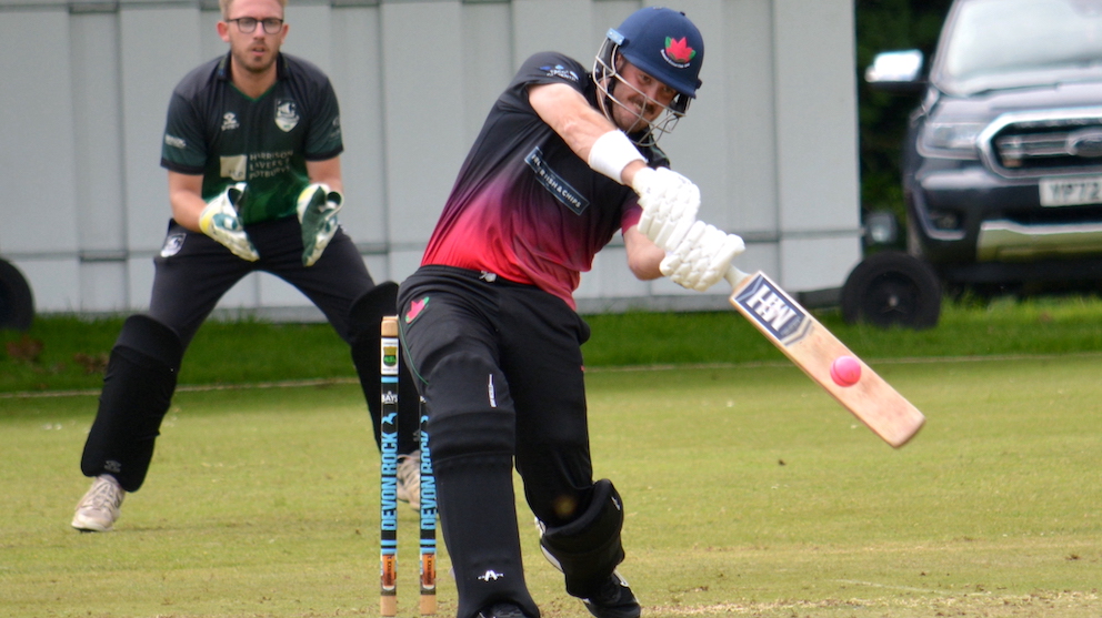 Exmouth's Dan Pyle, whose stand with Jack Dart was one of the team's few highlights <br>credit: Conrad Sutcliffe - no re-use without copyright owner's consent