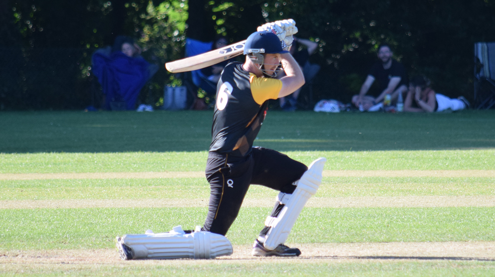 File image of Bradninch & Kentisbeare batter Dan Hardy, who top scored with 77 against Sandford<br>credit: Conrad Sutcliffe - no re-use without copyright owner's consent