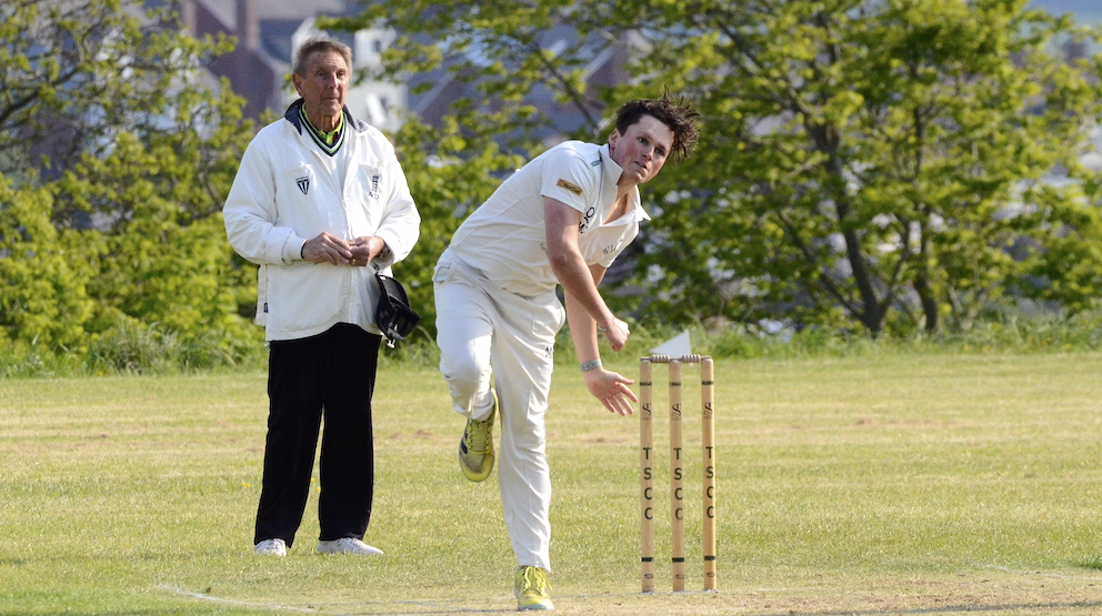 Spin it to win it: Teignmouth & Shaldon's four-wicket bowler Josh Couch<br>credit: Conrad Sutcliffe - no re-use without copyright owner's consent Spin it to win it: Teignmouth & Shaldon's four-wicket bowler Josh Couch<br>credit: Conrad Sutcliffe - no re-use without copyright owner's consent