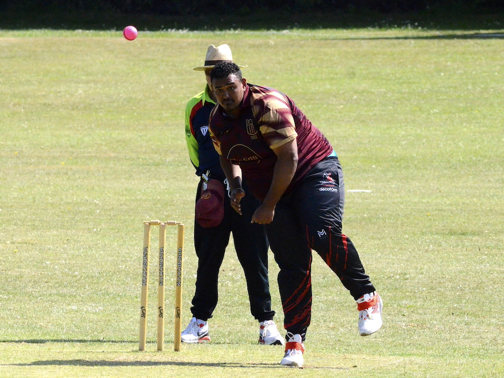 Stoke Gabriel's Justin Pringle spinning away in his side's win over Barton last time out