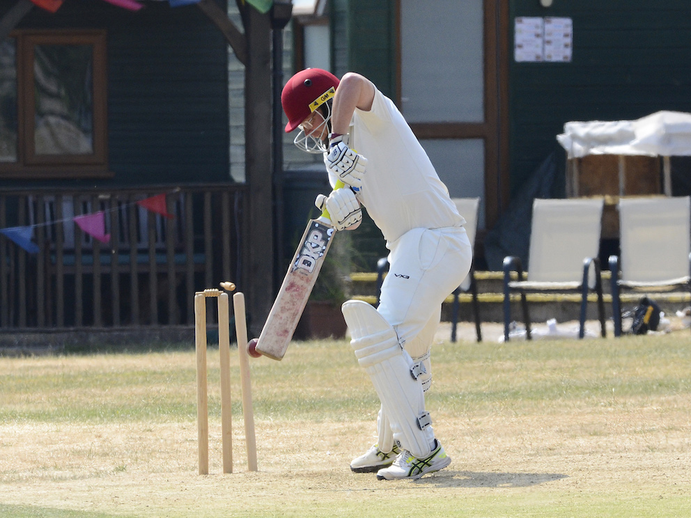 Stoke Gabriel's Kai Horsburgh out first ball to Lewdown's Wilf Mallinson