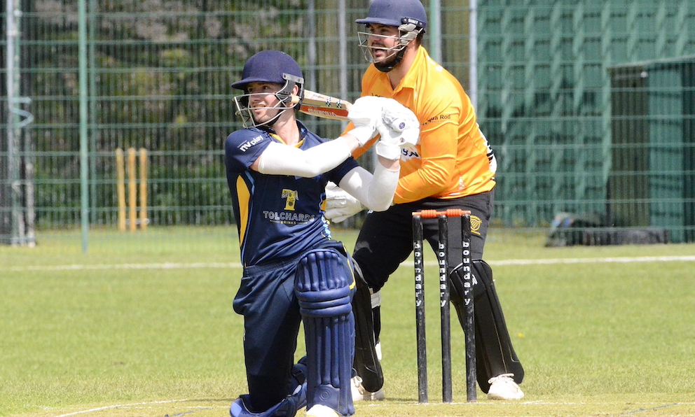 Devon opener Ben Privett on the way to a half-century in the warm-up win over Cornwall <br>credit: Conrad Sutcliffe - no re-use without copyright owner's consent