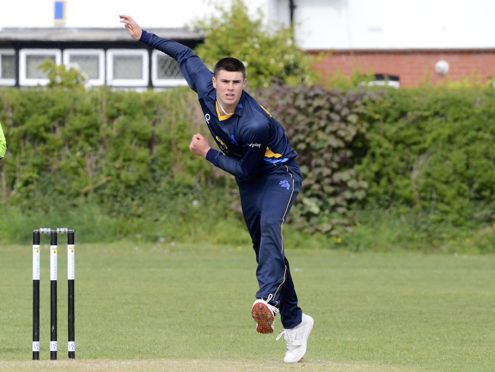 Matt Whalley, whose bowling slowed the Herefordshire run chase