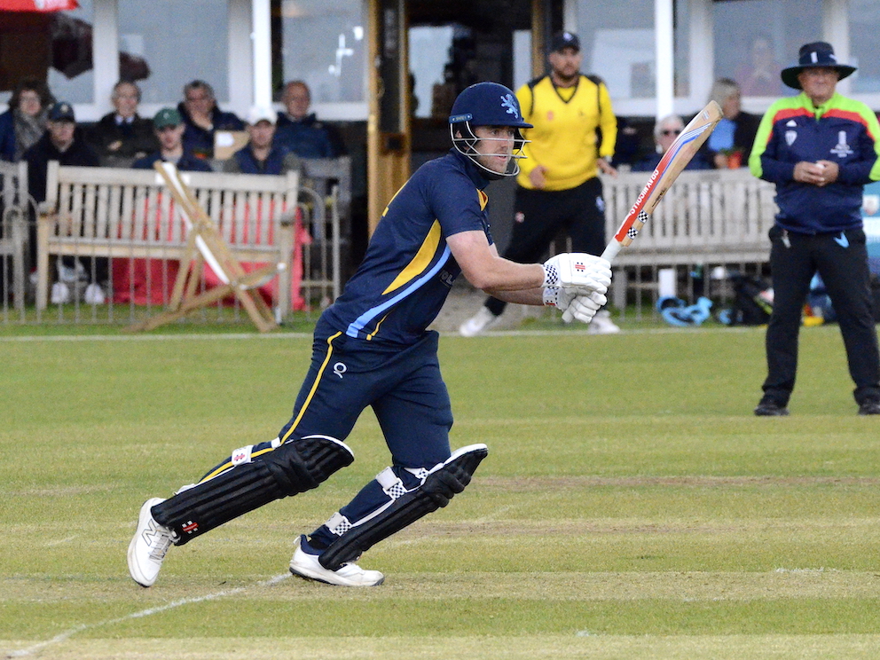 Sam Read batting for Devon against Hertfordshire at Sidmouth