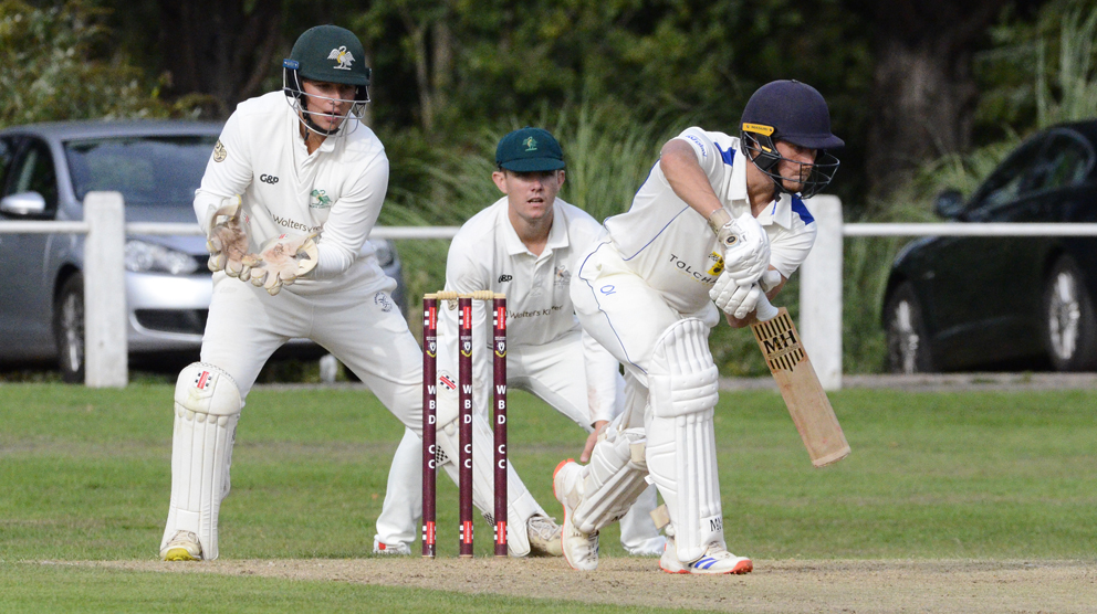 Devon batter Elliot Hamilton keeping Buckinghamshire's bowling at bay Devon batter Elliot Hamilton keeping Buckinghamshire's bowling at bay