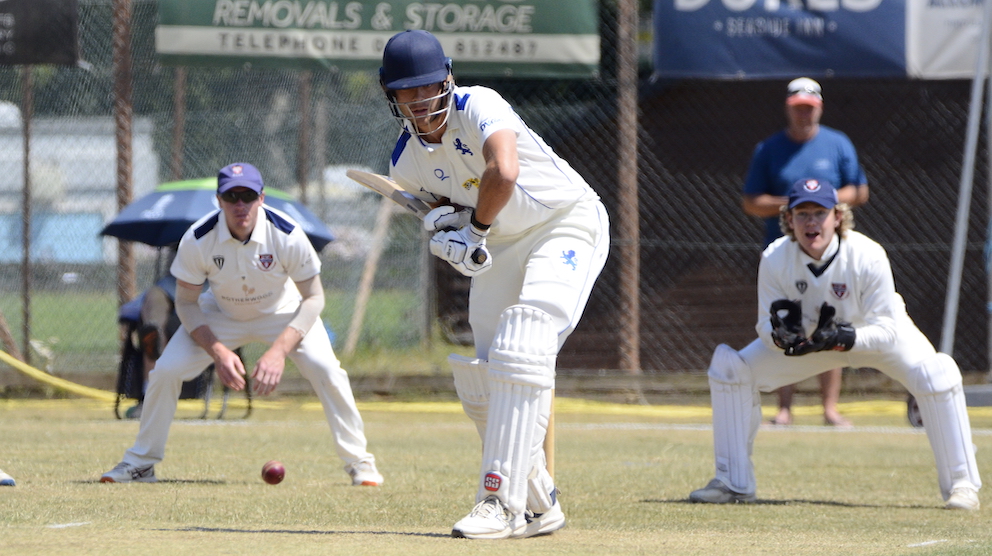 James Matravers early in his record-setting innings against Herefordshire <br>credit: Conrad Sutcliffe - no re-use without copyright owner's consent James Matravers early in his record-setting innings against Herefordshire <br>credit: Conrad Sutcliffe - no re-use without copyright owner's consent