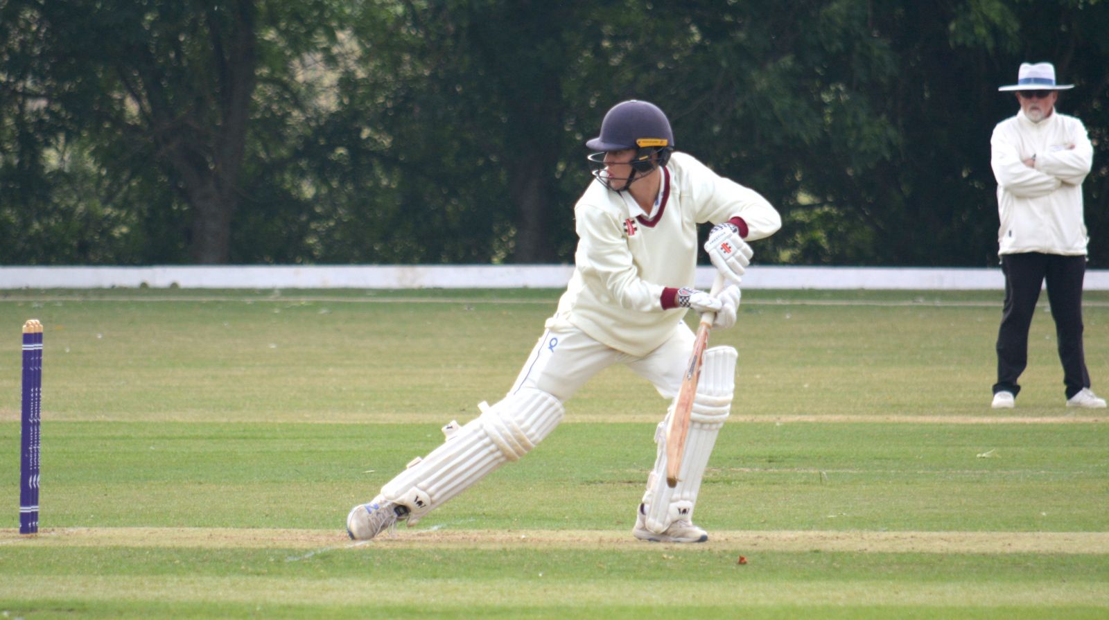 Devon's Sam Elstone on his way to a century the last time he played Oxfordshire at Banbury<br>credit: Conrad Sutcliffe - no re-use without copyright owner's consent