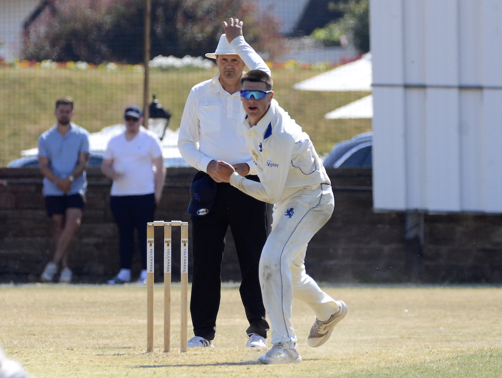 Matt Whalley, who claimed the last three Herefordshire wickets