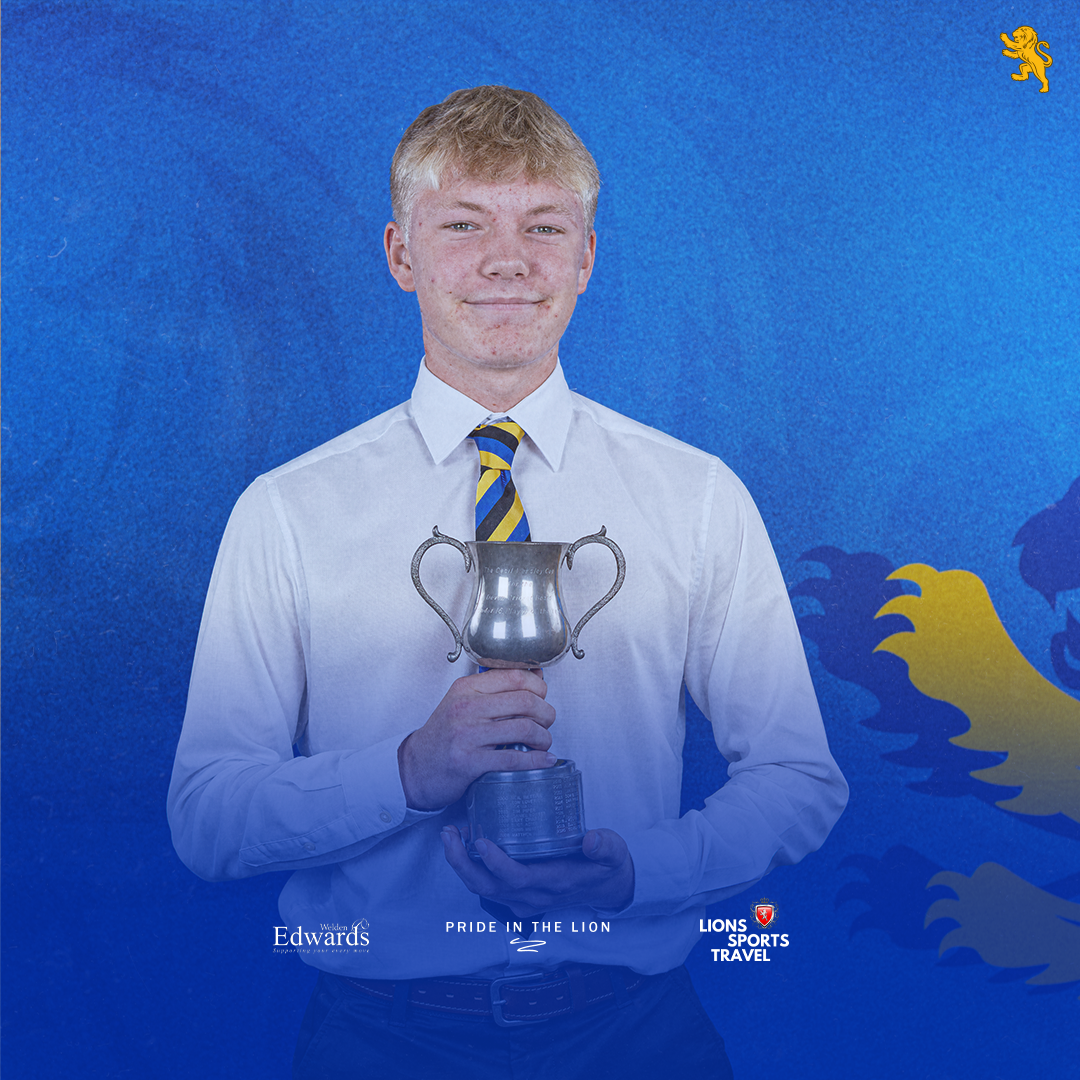 Under 16 Boys Player of the Year, Albie Bradley.