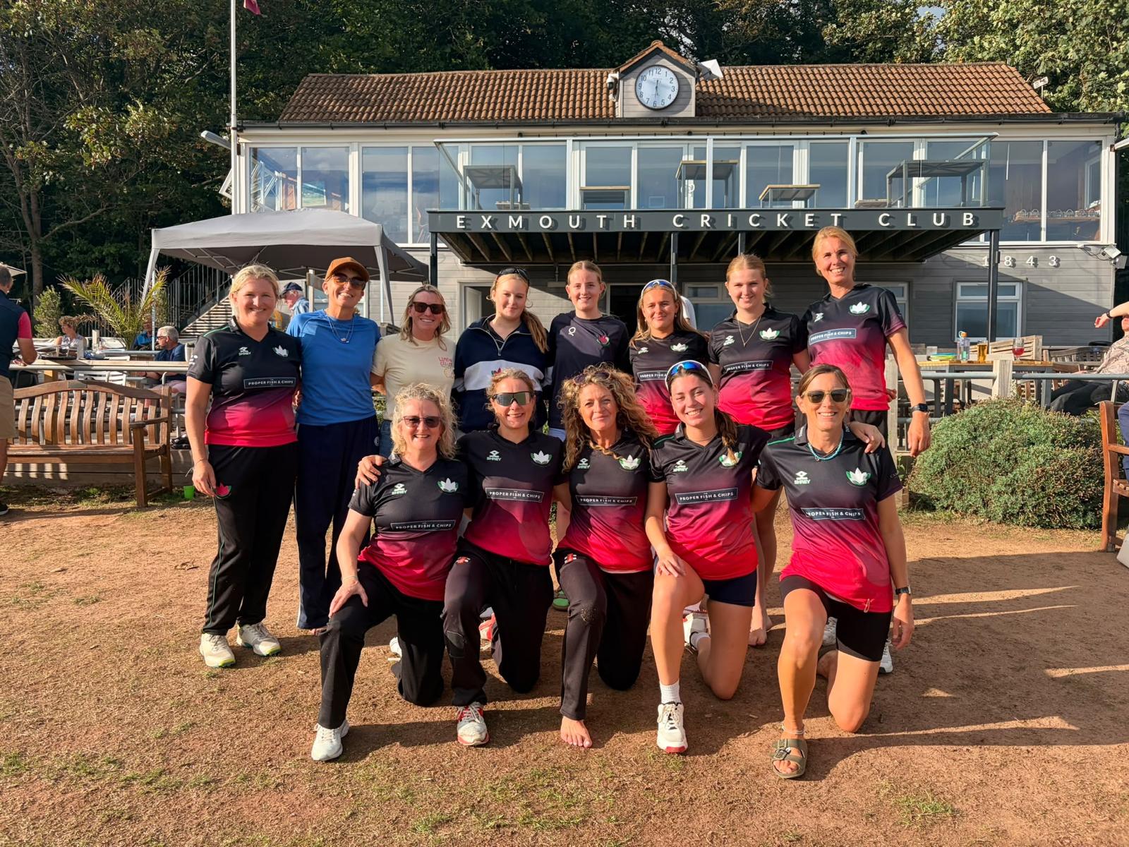 Exmouth 2’s pictured after winning their final league game of the season 