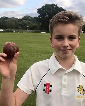 Ottery's five-wicket hero Joe Hynam