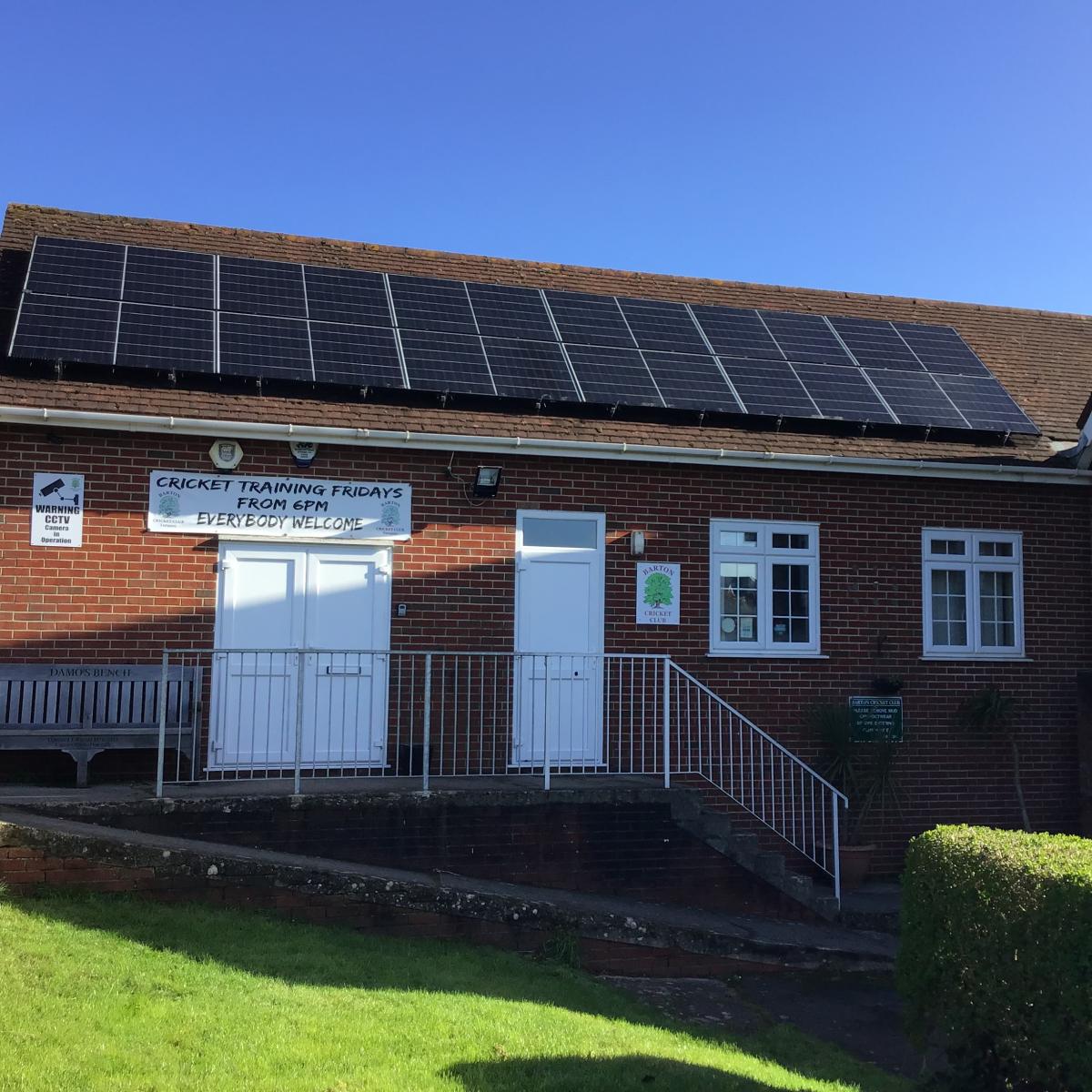 PV solar panels installed at Barton CC.