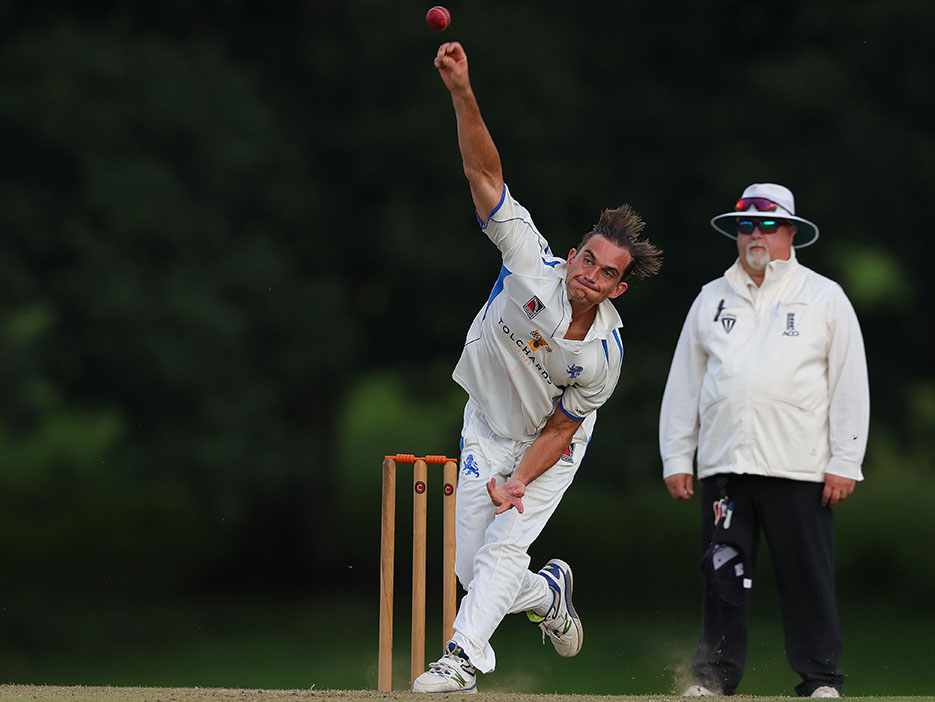 James Burke bowling for Devon against Wiltshire | Photo: Phil Mingo<br>credit: https://www.ppauk.com/photo/2138830/ James Burke bowling for Devon against Wiltshire | Photo: Phil Mingo<br>credit: https://www.ppauk.com/photo/2138830/