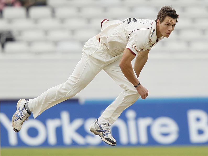 Flashback - Adam Dibble bowling for Somerset against Yorkshire in the 2011 season